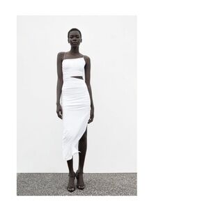 Zara Cut Out White Dress (M)